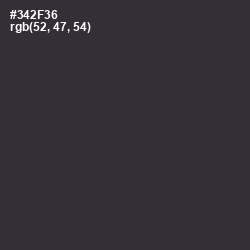 #342F36 - Blackcurrant Color Image