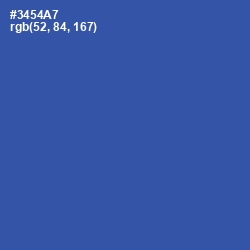 #3454A7 - Azure Color Image
