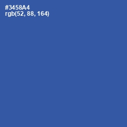 #3458A4 - Azure Color Image