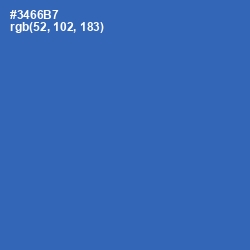 #3466B7 - Astral Color Image