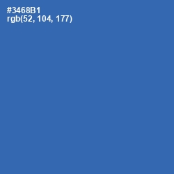 #3468B1 - Astral Color Image