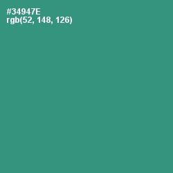 #34947E - Eucalyptus Color Image