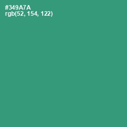 #349A7A - Eucalyptus Color Image