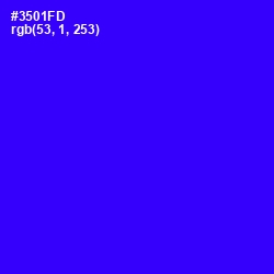 #3501FD - Blue Color Image