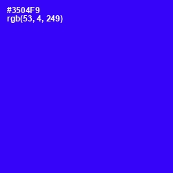 #3504F9 - Blue Color Image