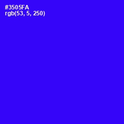 #3505FA - Blue Color Image