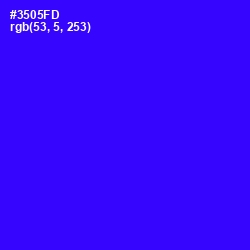 #3505FD - Blue Color Image