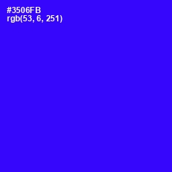 #3506FB - Blue Color Image