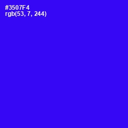 #3507F4 - Blue Color Image