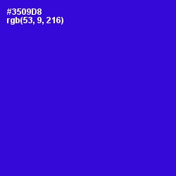 #3509D8 - Dark Blue Color Image