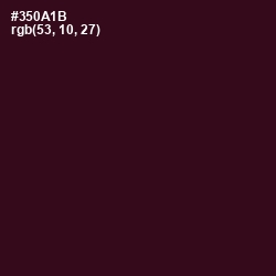 #350A1B - Aubergine Color Image