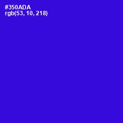 #350ADA - Dark Blue Color Image