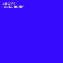 #350AFE - Blue Color Image