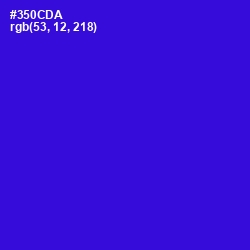 #350CDA - Dark Blue Color Image