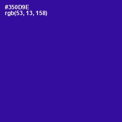 #350D9E - Blue Gem Color Image
