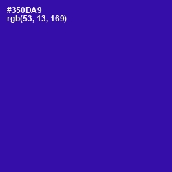 #350DA9 - Blue Gem Color Image