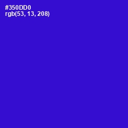 #350DD0 - Dark Blue Color Image