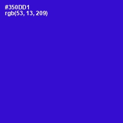 #350DD1 - Dark Blue Color Image