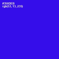 #350DEB - Blue Color Image