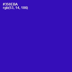 #350EBA - Blue Gem Color Image