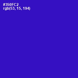 #350FC2 - Dark Blue Color Image