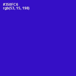 #350FC6 - Dark Blue Color Image