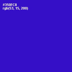 #350FC8 - Dark Blue Color Image