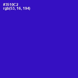#3510C2 - Dark Blue Color Image