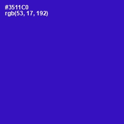 #3511C0 - Dark Blue Color Image