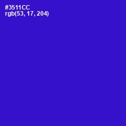 #3511CC - Dark Blue Color Image