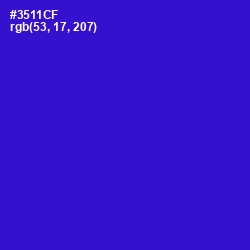 #3511CF - Dark Blue Color Image