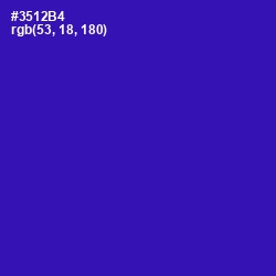 #3512B4 - Blue Gem Color Image