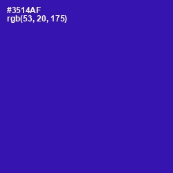 #3514AF - Blue Gem Color Image