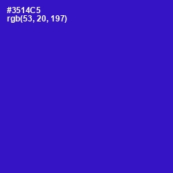 #3514C5 - Dark Blue Color Image