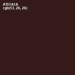#351A1A - Cocoa Brown Color Image