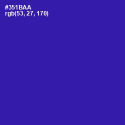 #351BAA - Blue Gem Color Image