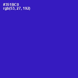 #351BC0 - Dark Blue Color Image