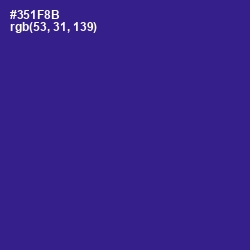 #351F8B - Blue Gem Color Image