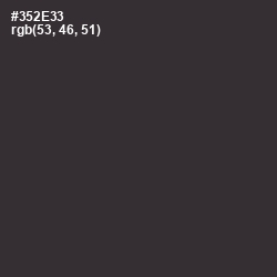 #352E33 - Blackcurrant Color Image