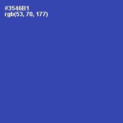 #3546B1 - Cerulean Blue Color Image