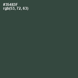 #35483F - Lunar Green Color Image