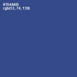 #354A8B - Chambray Color Image