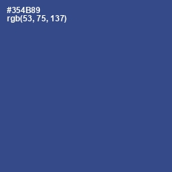 #354B89 - Chambray Color Image