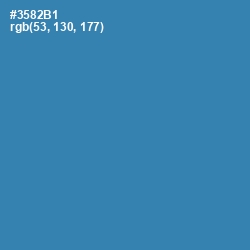 #3582B1 - Boston Blue Color Image