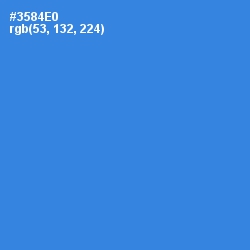 #3584E0 - Curious Blue Color Image