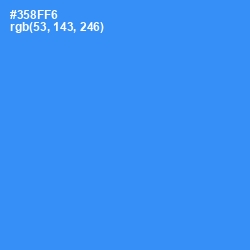 #358FF6 - Dodger Blue Color Image