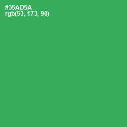 #35AD5A - Sea Green Color Image