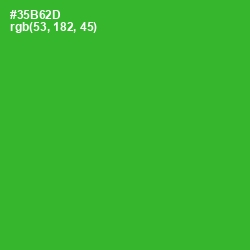 #35B62D - Forest Green Color Image