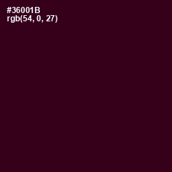 #36001B - Aubergine Color Image