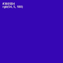 #3605B4 - Blue Gem Color Image